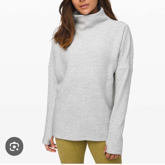 lululemon athletica Tops - Lululemon Along The Way Mock Neck Long Sleeve Top